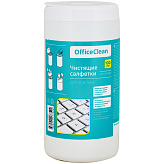 Влажные чистящие салфетки для пластика (100шт/уп), OfficeClean
